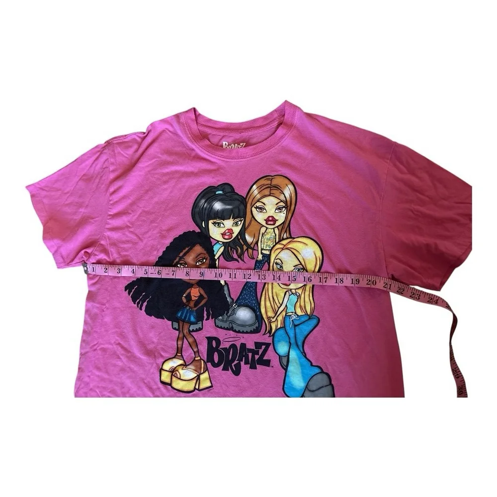 Vintage Y2K Bratz Dolls Pink Oversized T-shirt Women M - Picture 5 of 5
